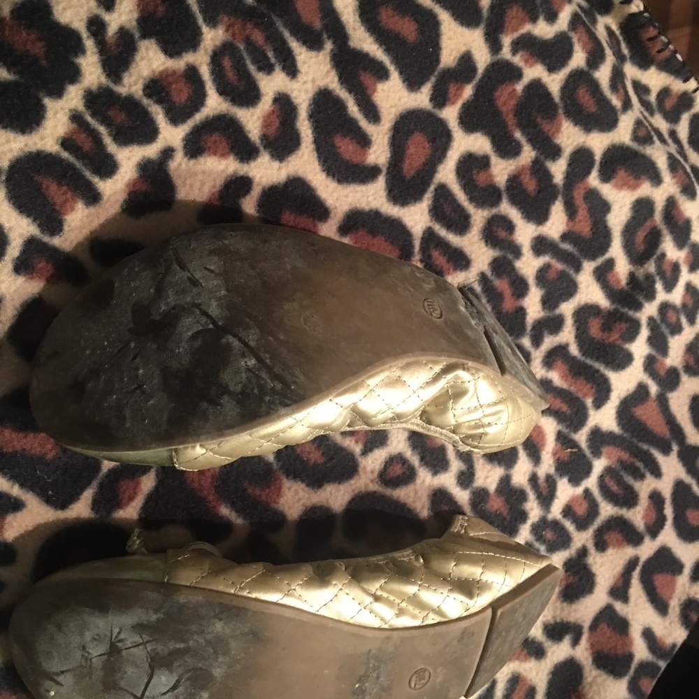 Cloud Flex Ballerina slippers gold size 7.5